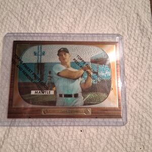 Topps Mantle Baseball Collectible Card - White/Blue
